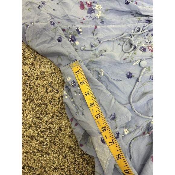 90s Y2K Basic Editions Women's Button Front Floral Romper Size L - Picture 9 of 9